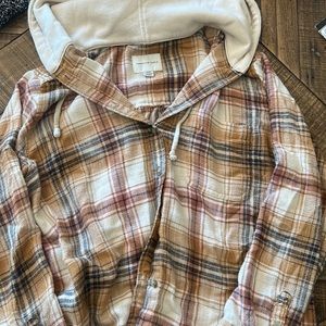 american eagle flannel w/ hood